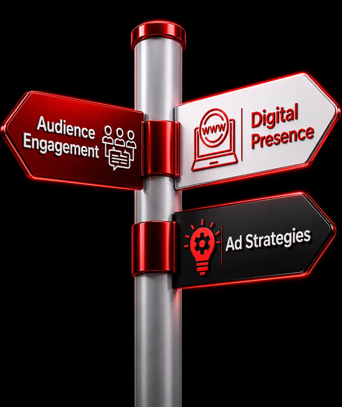 Digital marketing services including web design, SEO, and content strategy